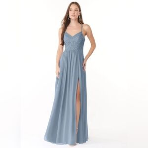 Azazie Kelia Chiffon Formal Gown Size 0 NWT